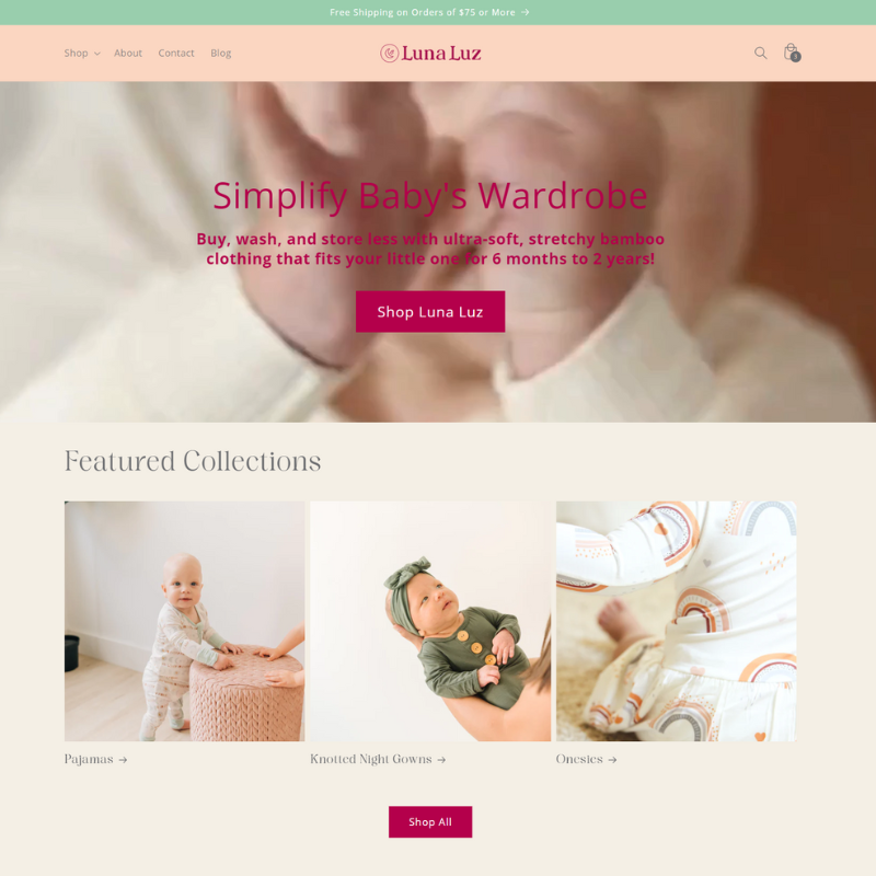 Luna Luz Website Homepage Video Hero